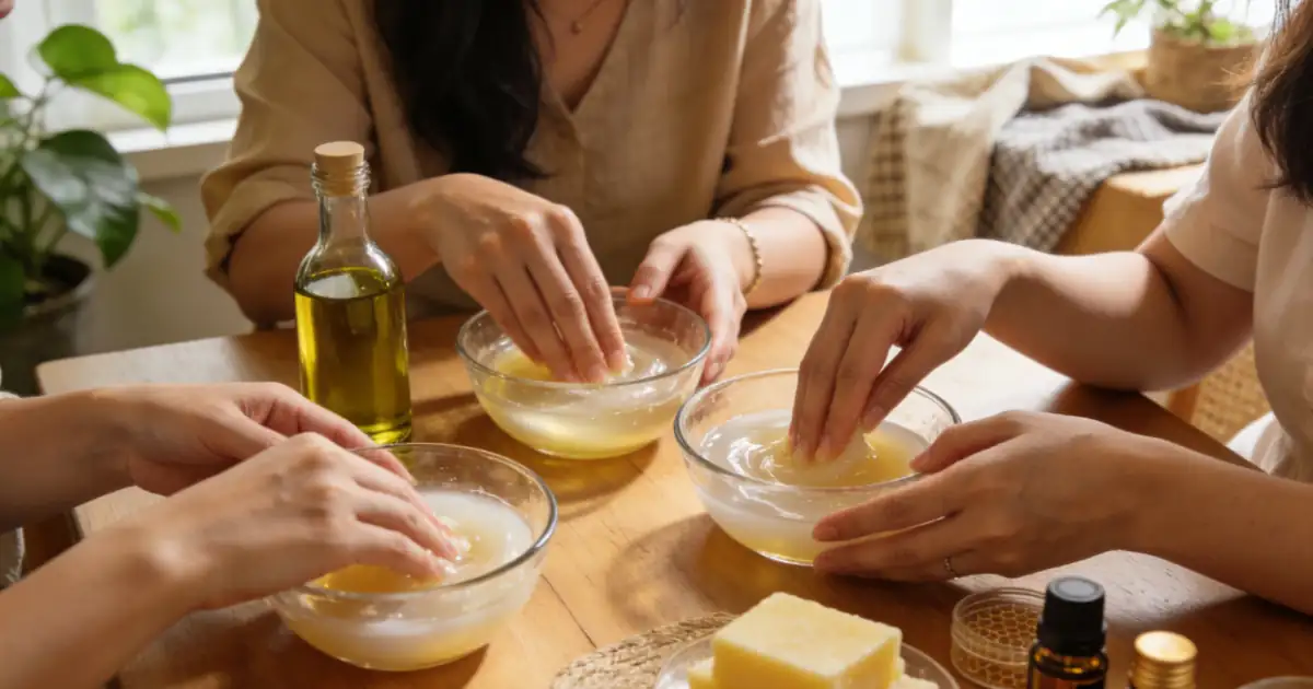 參加工作坊體驗「從照顧者到創造者」的轉化